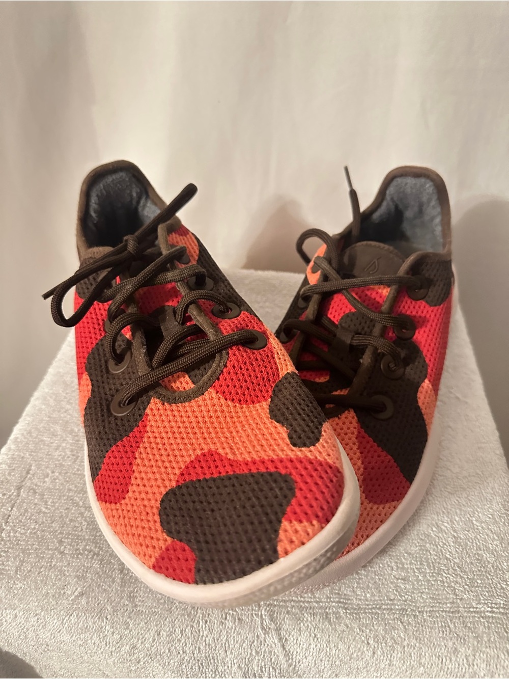 allbirds Men’s Camo Mesh Tree Runners - Orange & Brown